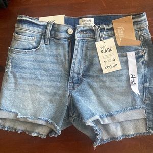 Jean shorts high waisted - new